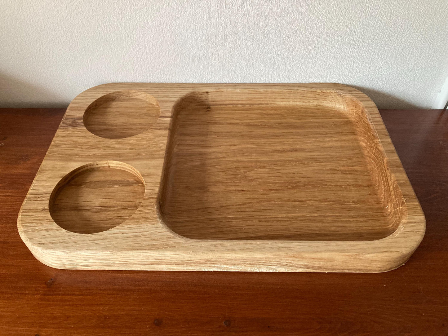 Oak Serving Bowl and Charcuterie Board, Sweets Dish (30 x 19 cm)
