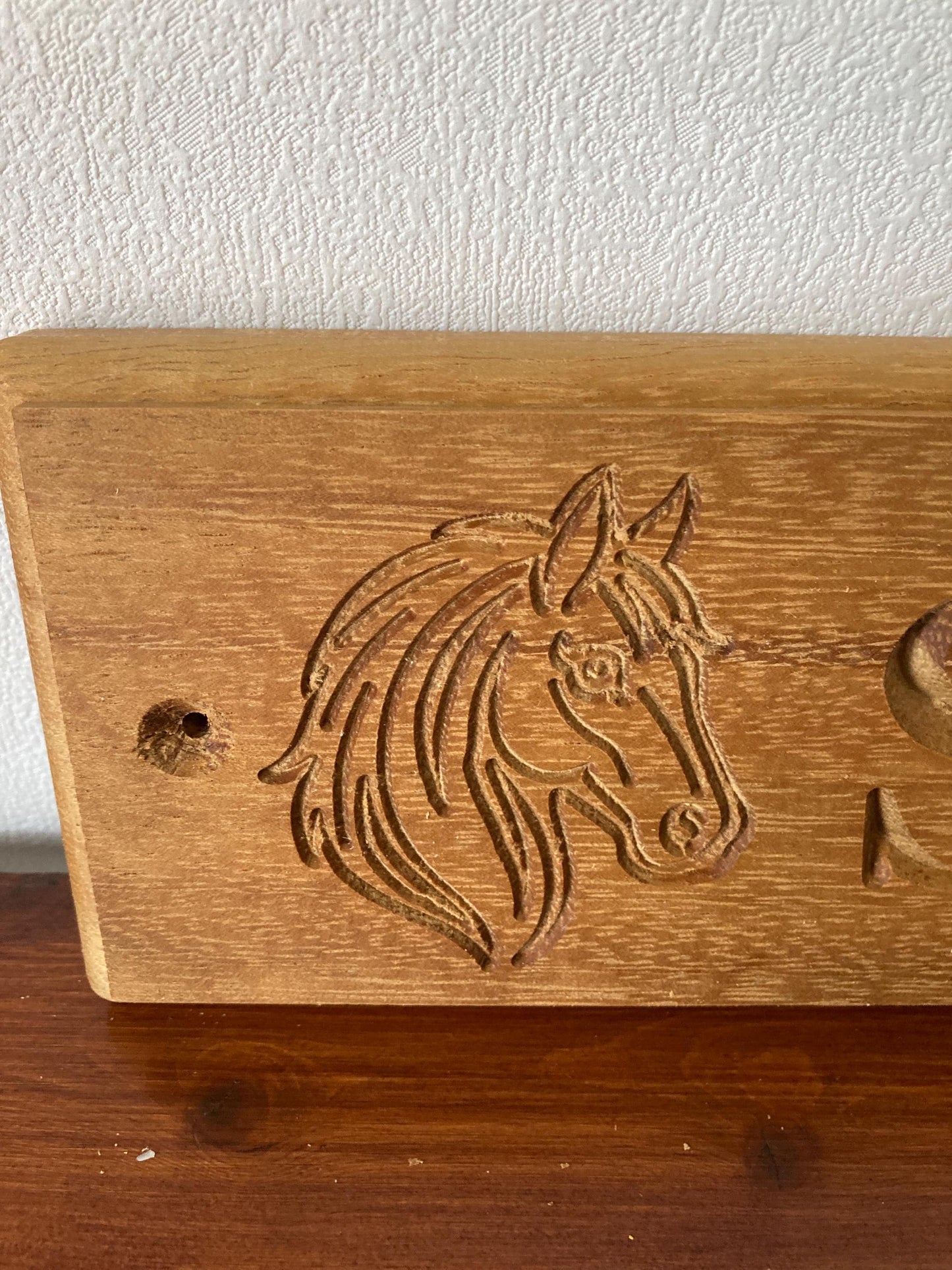 Personalised Horse Stable Name Plaque, Oak or Iroko Wood, Equine Sign