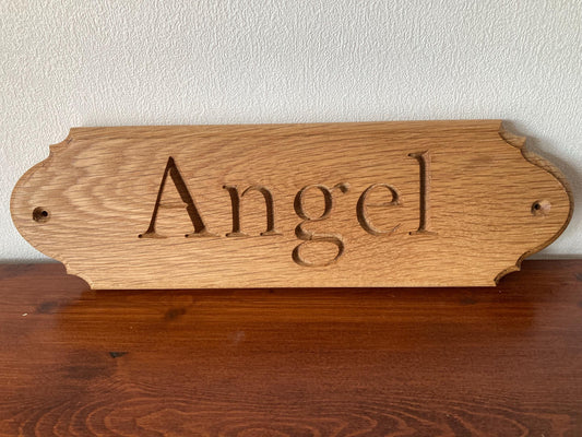 Personalised Horse Stable Name Plaque, Oak or Iroko Wood, Equine Sign Design 2