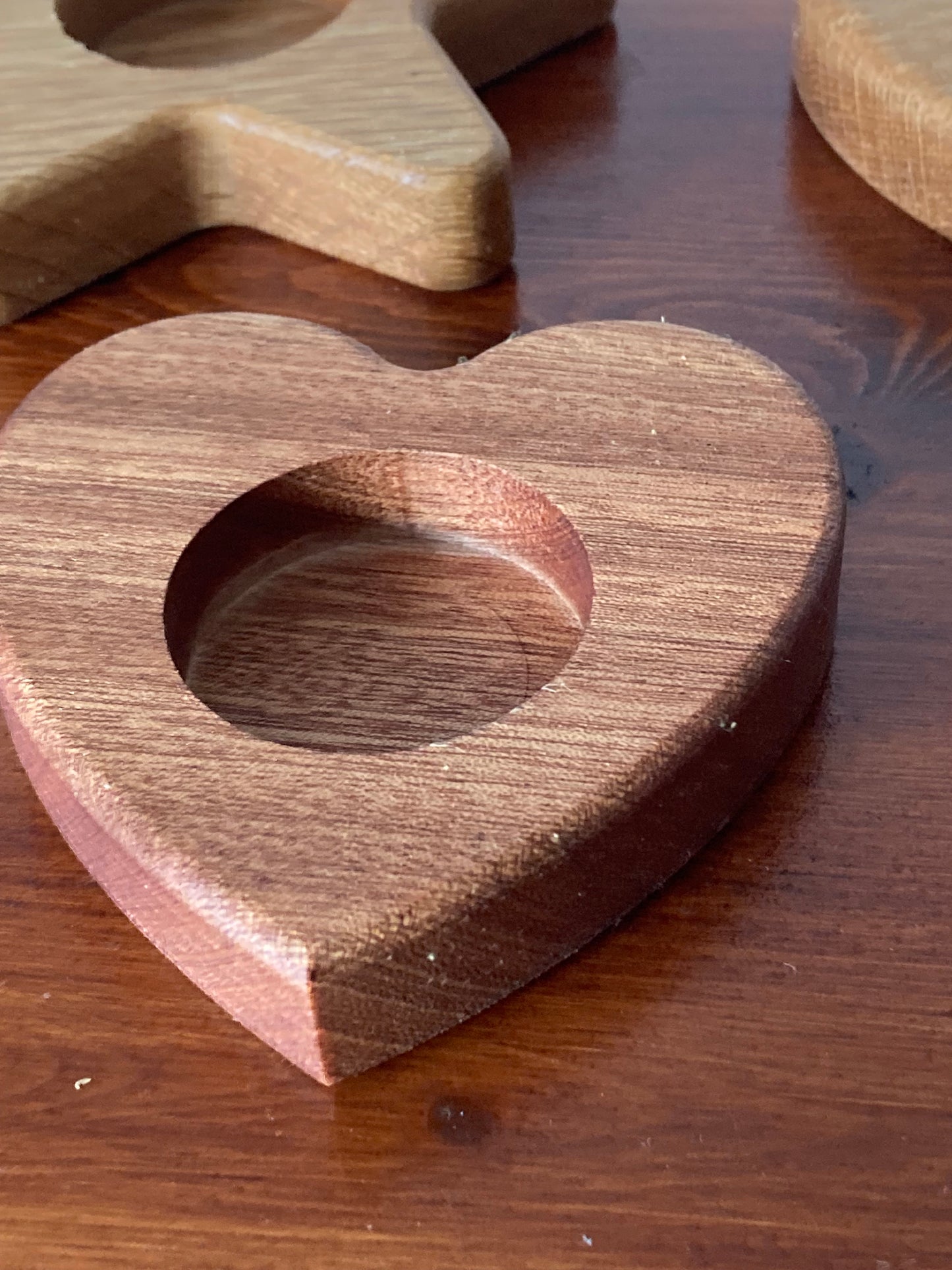 Heart shaped tea light holder