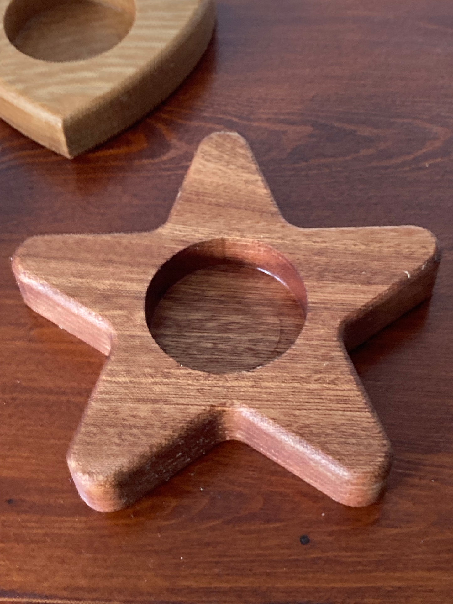 Star shaped tea light holder