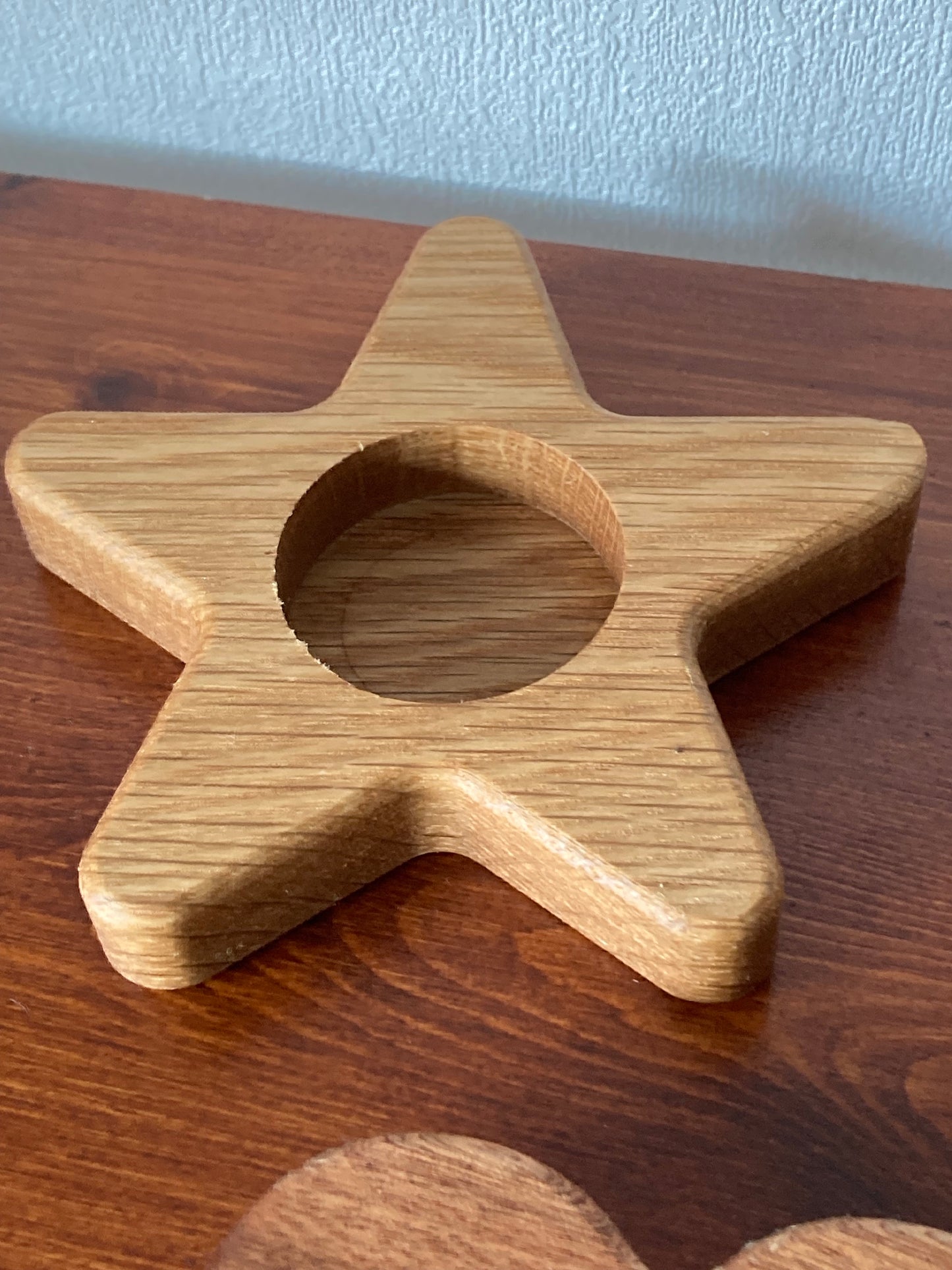 Star shaped tea light holder