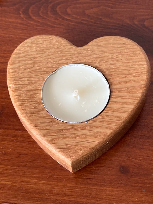 Heart shaped tea light holder