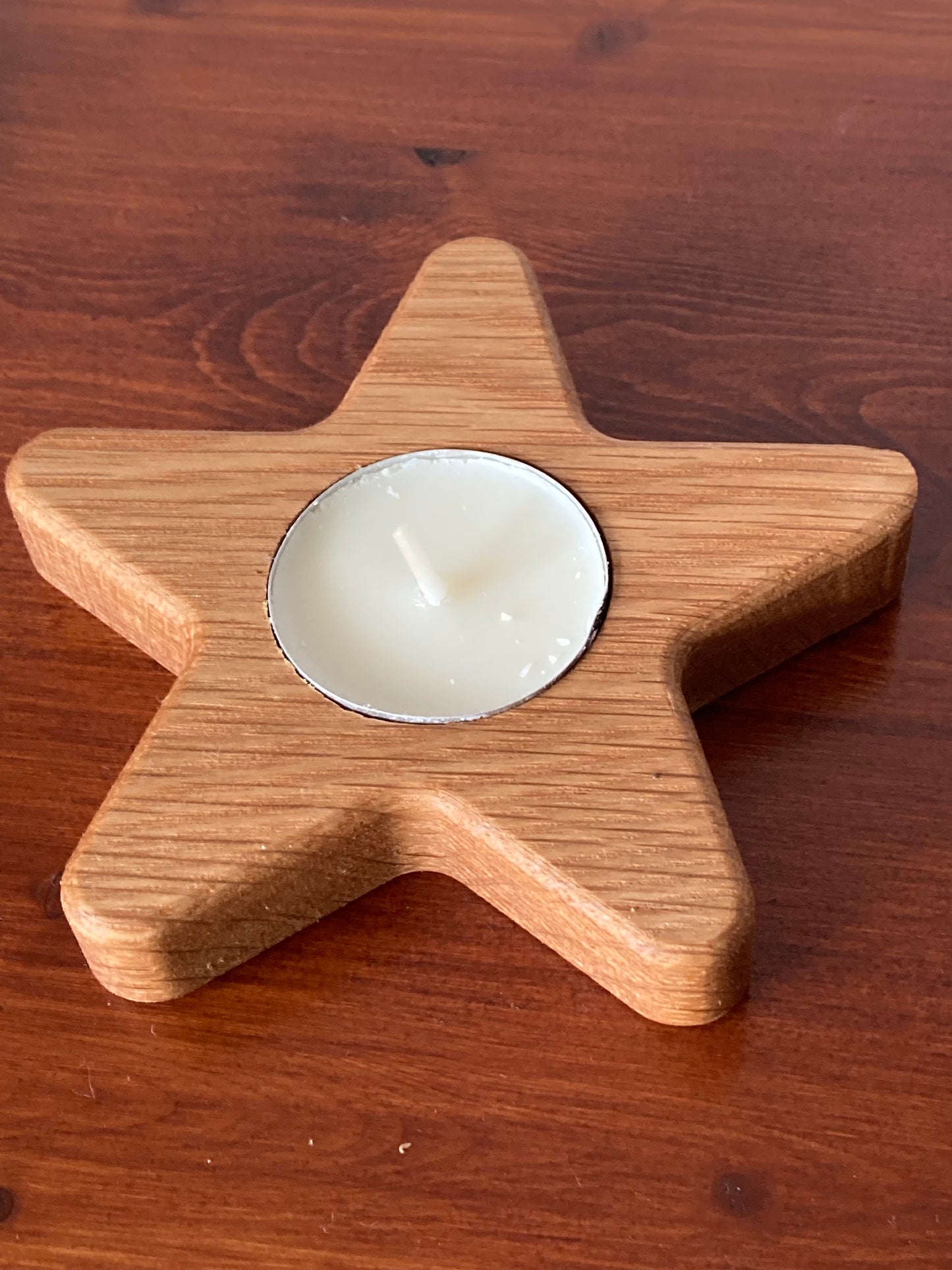 Star shaped tea light holder