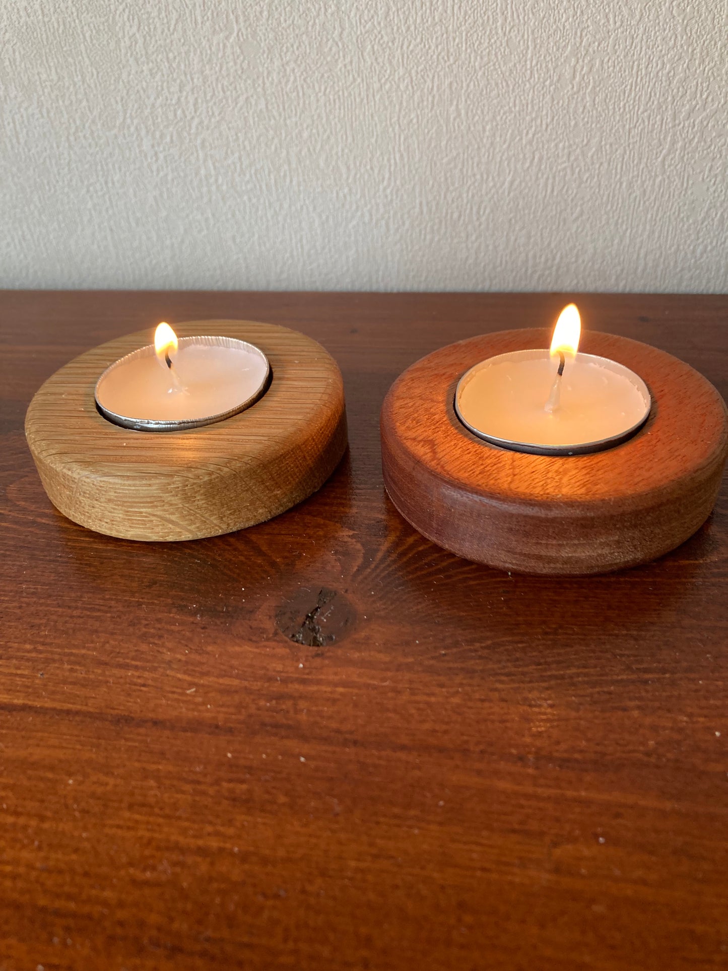 Circular shaped tea light holder