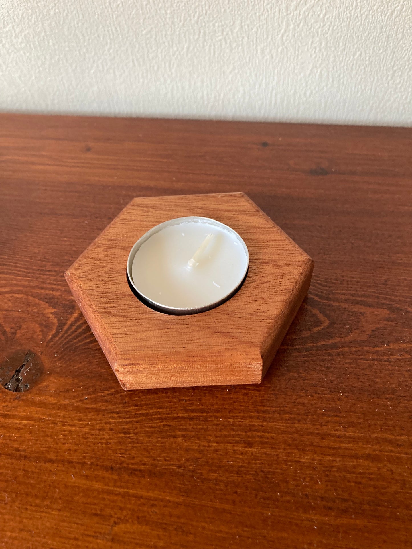 Hexagon, honeycomb shaped tea light holder