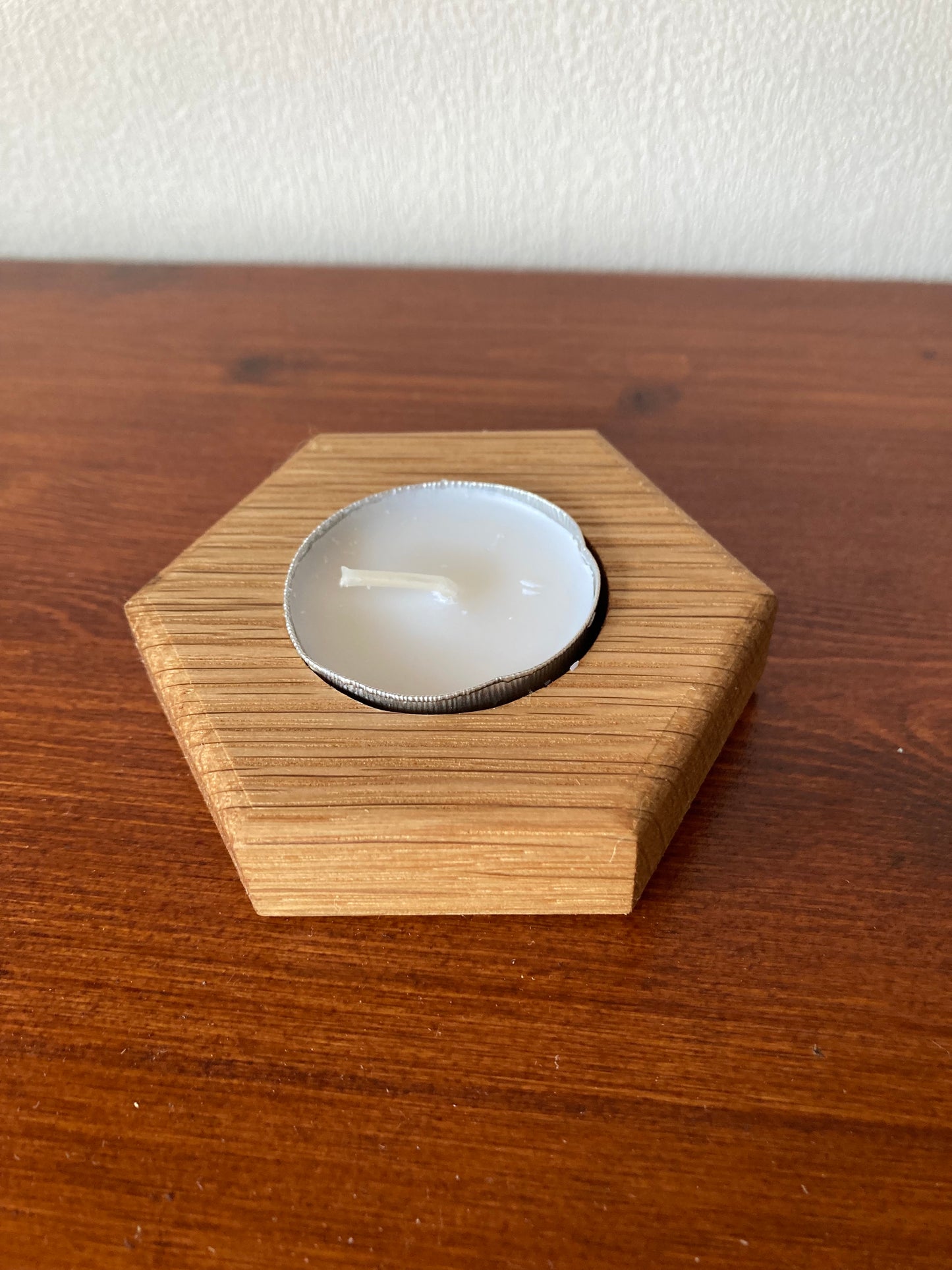 Hexagon, honeycomb shaped tea light holder