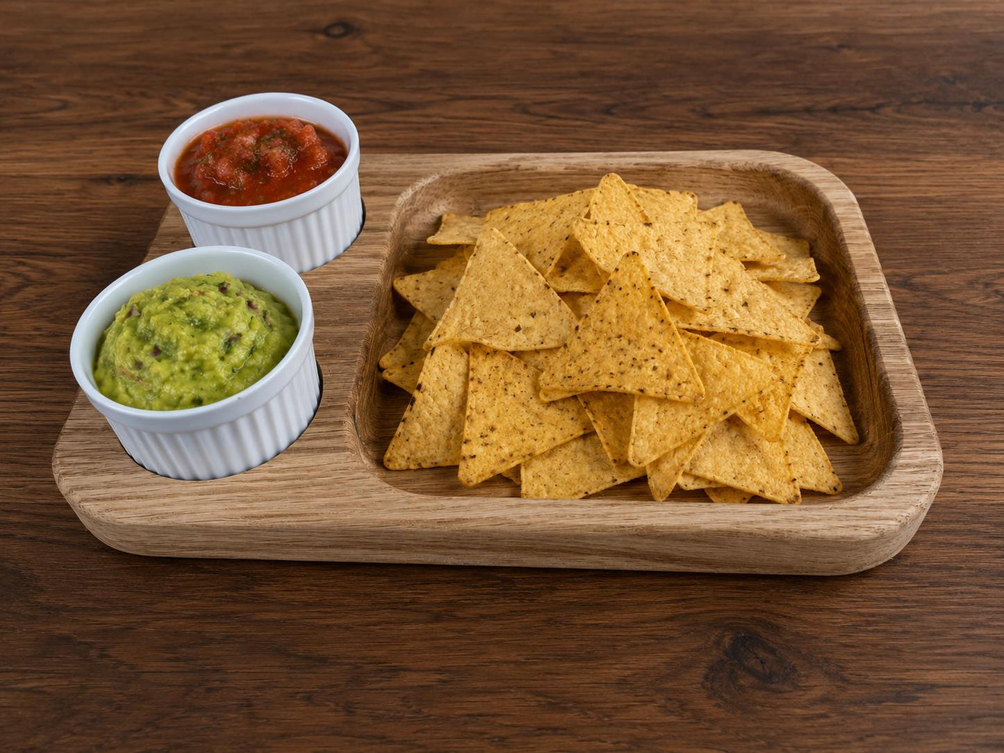 Oak Serving Bowl and Charcuterie Board, Sweets Dish (30 x 19 cm)