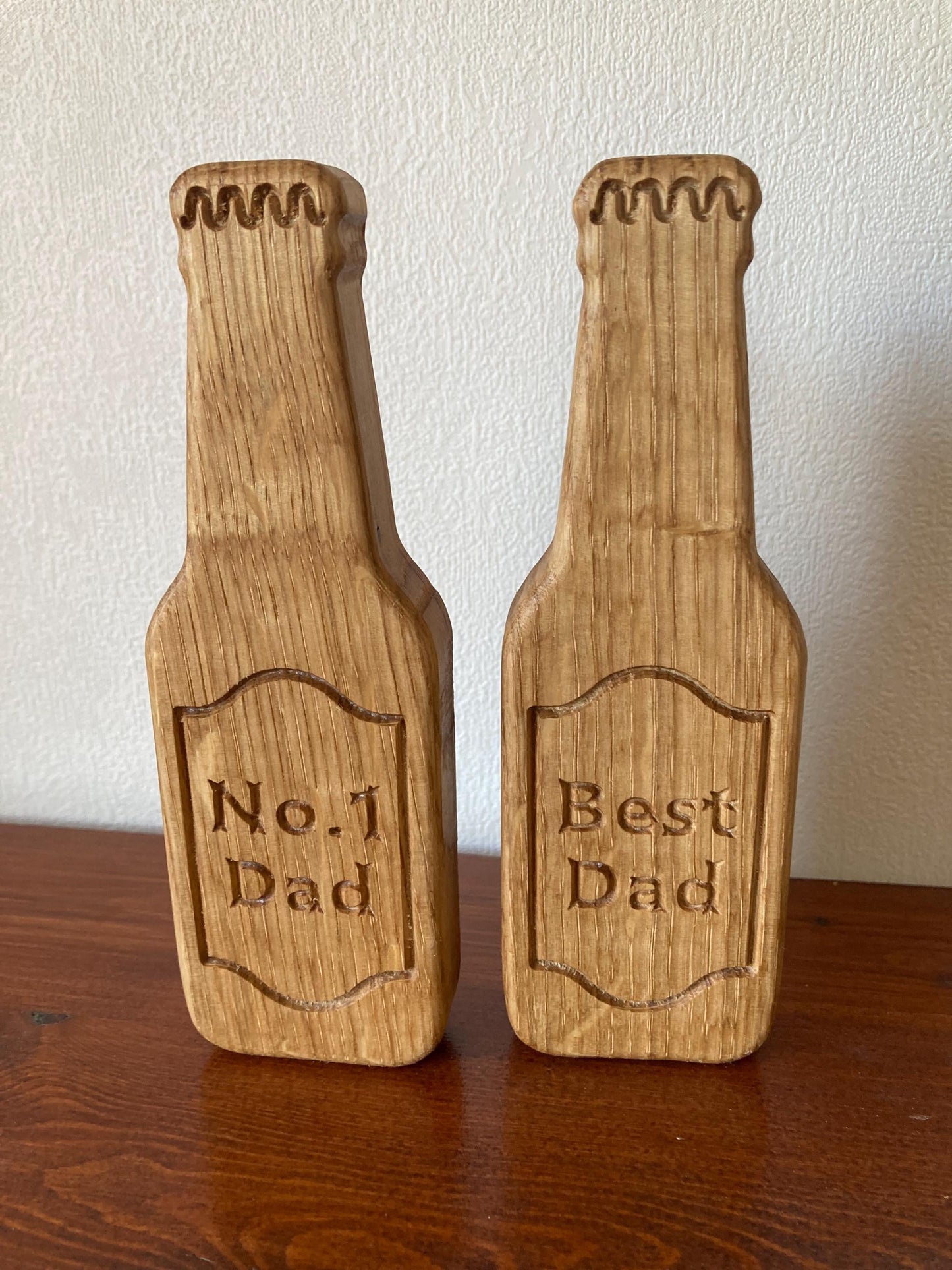 Oak Beer Bottle shaped Opener